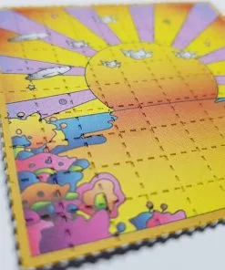 California Sunshine Acid blotter tab – 150ug LSD with retro psychedelic design