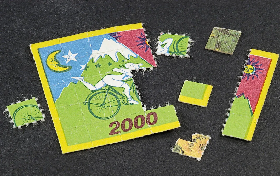 Albert Hofmann acid blotter sheet – Bicycle Day LSD tribute tabs
