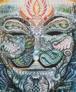 Vendetta Acid 125µg LSD blotter with stylized Guy Fawkes design