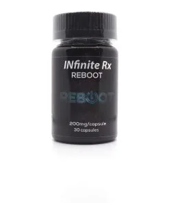 Infinite Rx Reboot Microdose 200mg Psilocybin Capsules – 30 Count Bottle