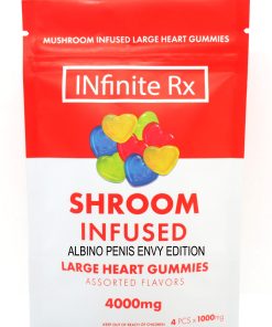 Buy INfinite Rx Shrooms Infused Albino Penis Envy Edition Large Heart Gummies Online