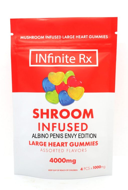 Buy INfinite Rx Shrooms Infused Albino Penis Envy Edition Large Heart Gummies Online