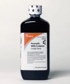 Prescription bottle of Promethazine with Codeine syrup