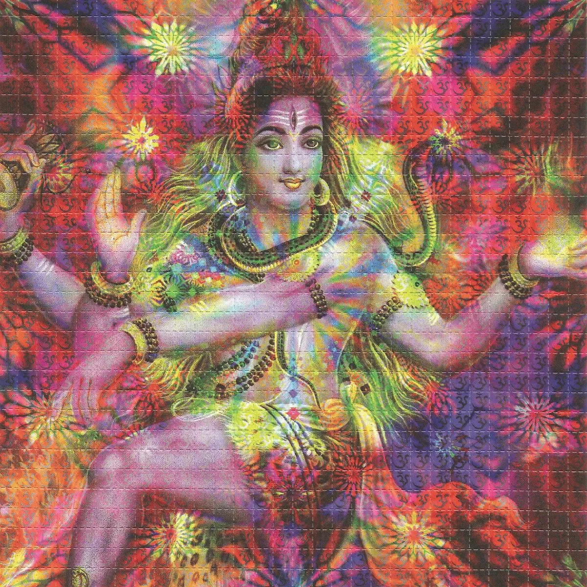 Shiva Acid 150µg blotter tab – spiritual LSD with divine artwork