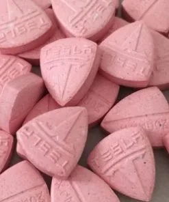 Pink Tesla Model X MDMA tablets – 275mg dosage in a 50-count pack