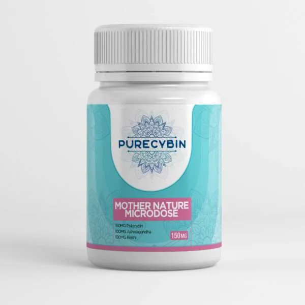 Purecybin Mother Nature Microdose – 150mg Psilocybin Capsules, 30-Count Bottle