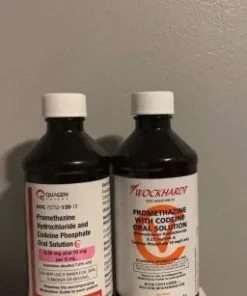 Wockhardt Promethazine With Codeine prescription cough syrup bottle